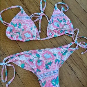 Billabong Pink Floral Bikini